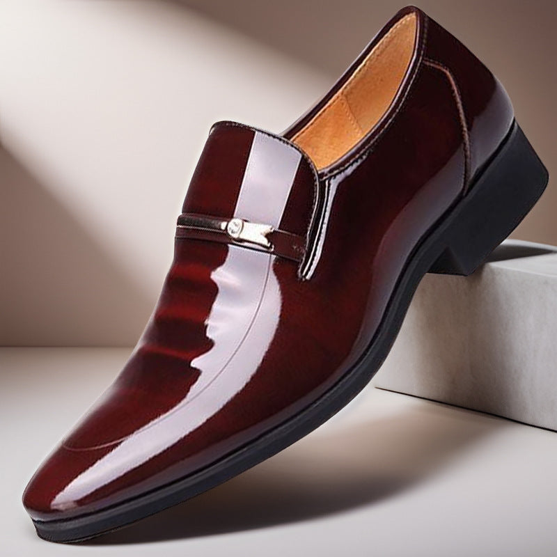 Men’s Patent Leather Business Wedding Shoes