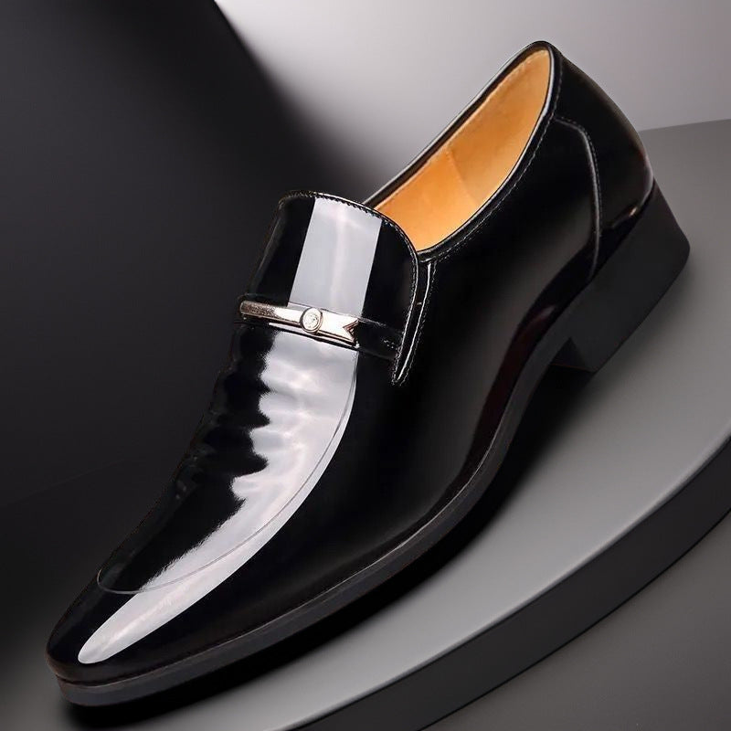Men’s Patent Leather Business Wedding Shoes