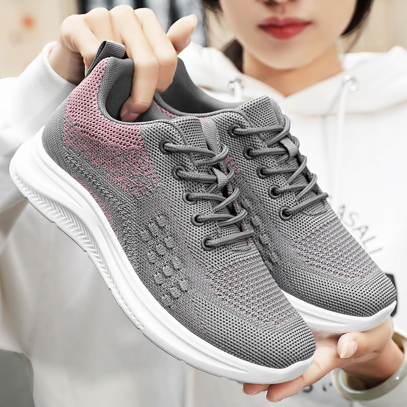 Lightweight Breathable Mesh Fly Knit Sneakers