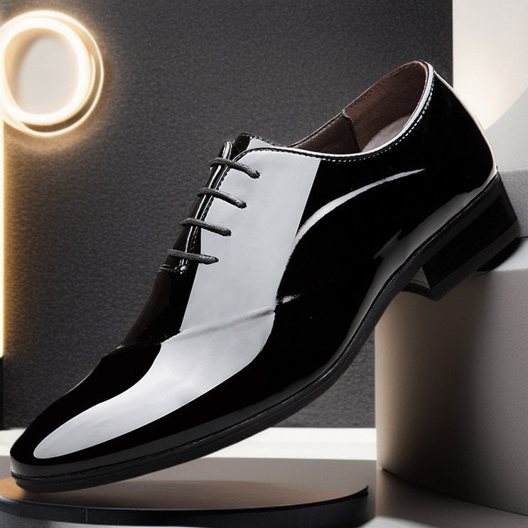 Men’s Pointed Patent Wedding Formal Shoes