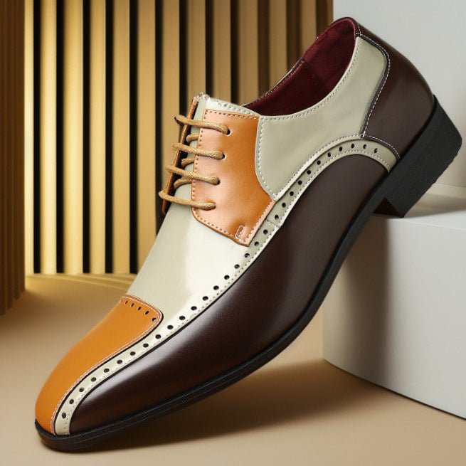 Men’s Breathable Casual Leather Shoes Stylish