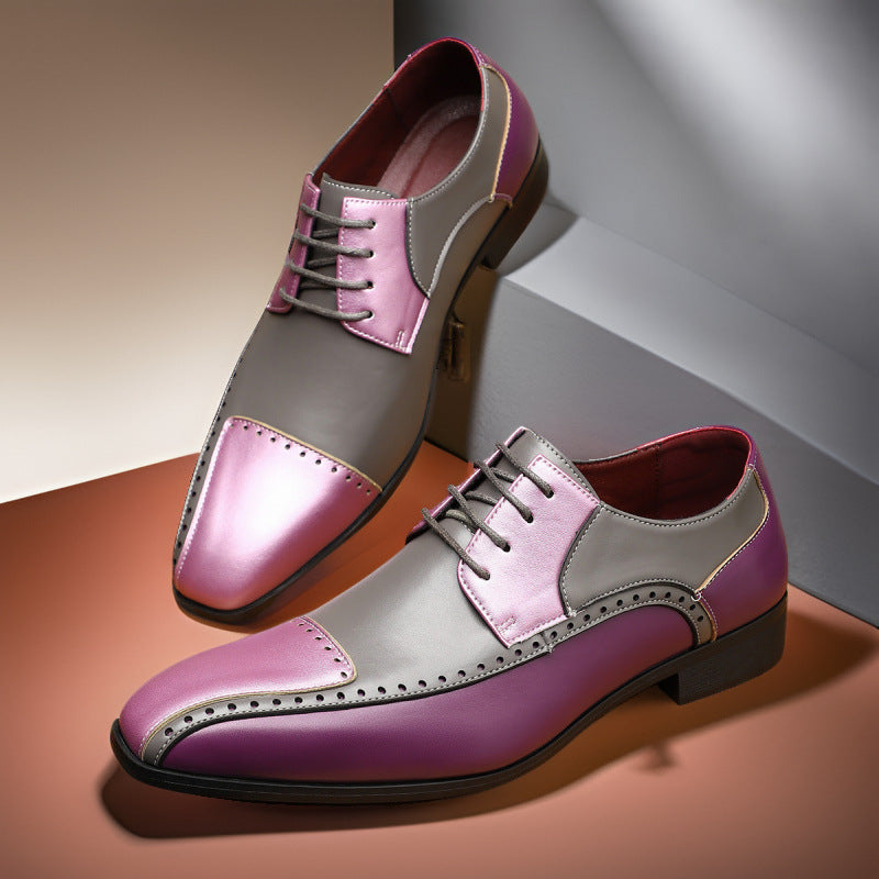 Men’s Breathable Casual Leather Shoes Stylish