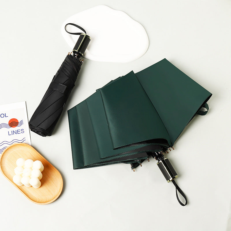 Women’s & Men’s Universal Black Rubber UV-Proof Folding Sun