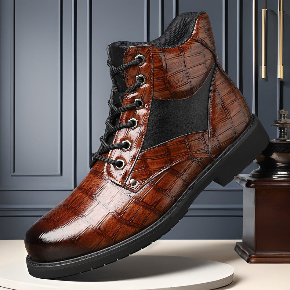 Men’s Winter Retro Leather Martin Boots