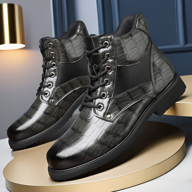 Men’s Winter Retro Leather Martin Boots