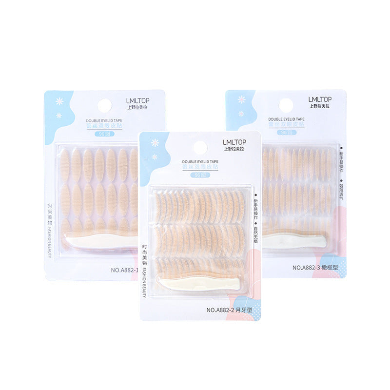 96-Pair Water Eyelid Patch | Invisible Mesh Lace