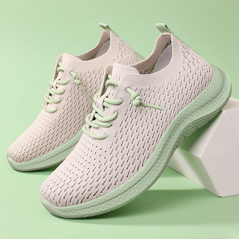 Spring New Fly-Knit Soft-Soled Casual Sneakers for Women