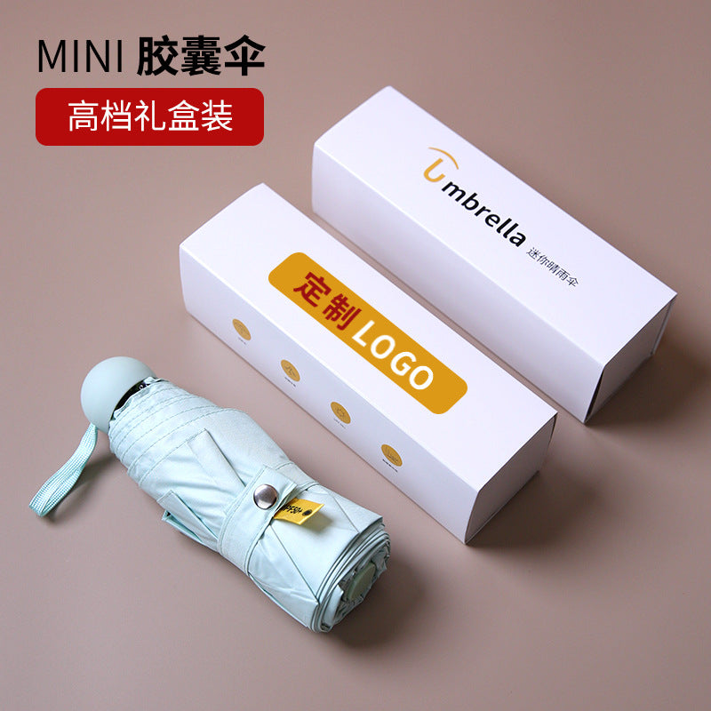 Capsule Compact UV Sun Rain Umbrella