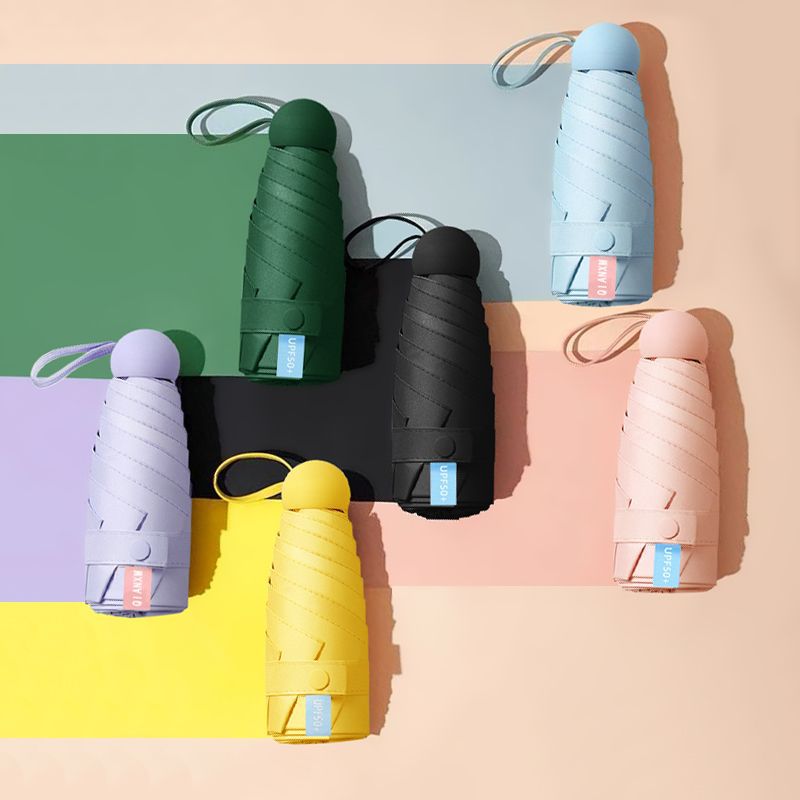 Capsule Compact UV Sun Rain Umbrella