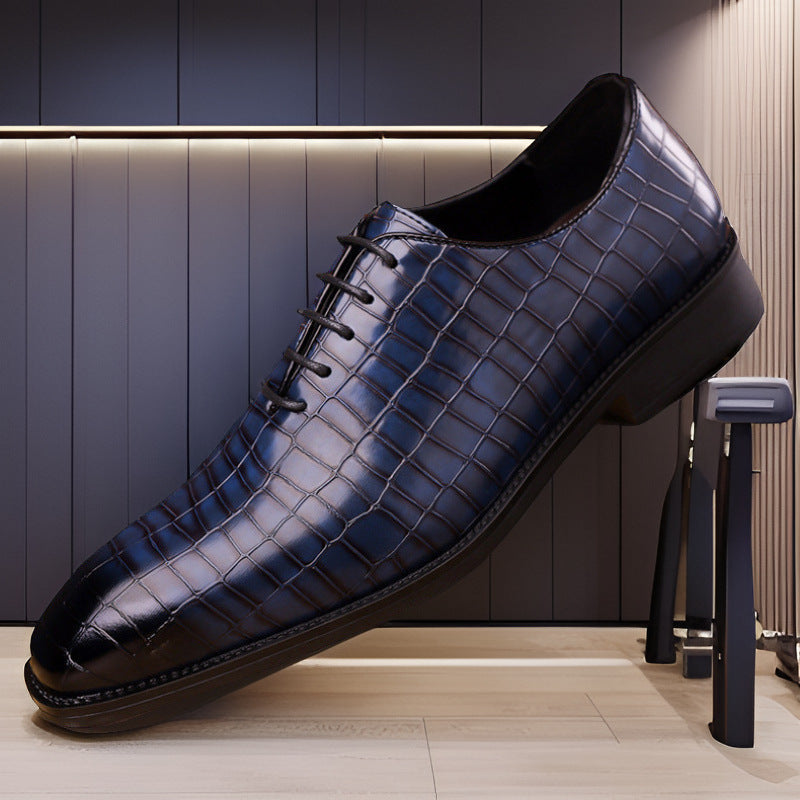 Men’s Lace-Up Business Formal Leather Shoes