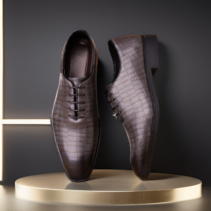 Men’s Lace-Up Business Formal Leather Shoes