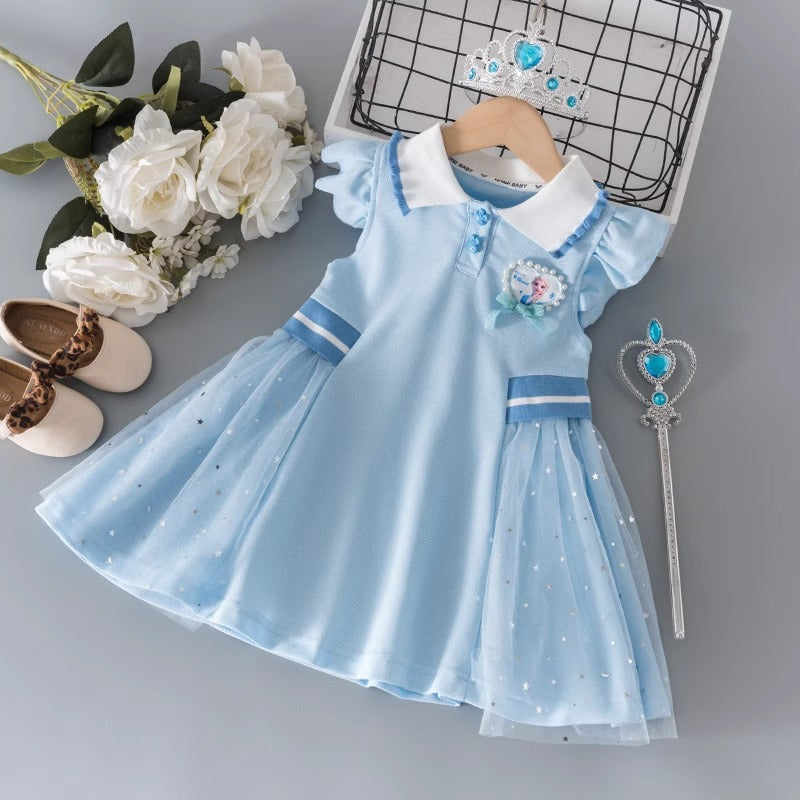 2026 Girls Elsa Princess Summer Dress