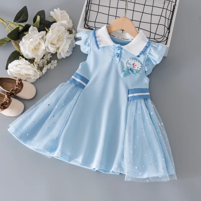 2026 Girls Elsa Princess Summer Dress