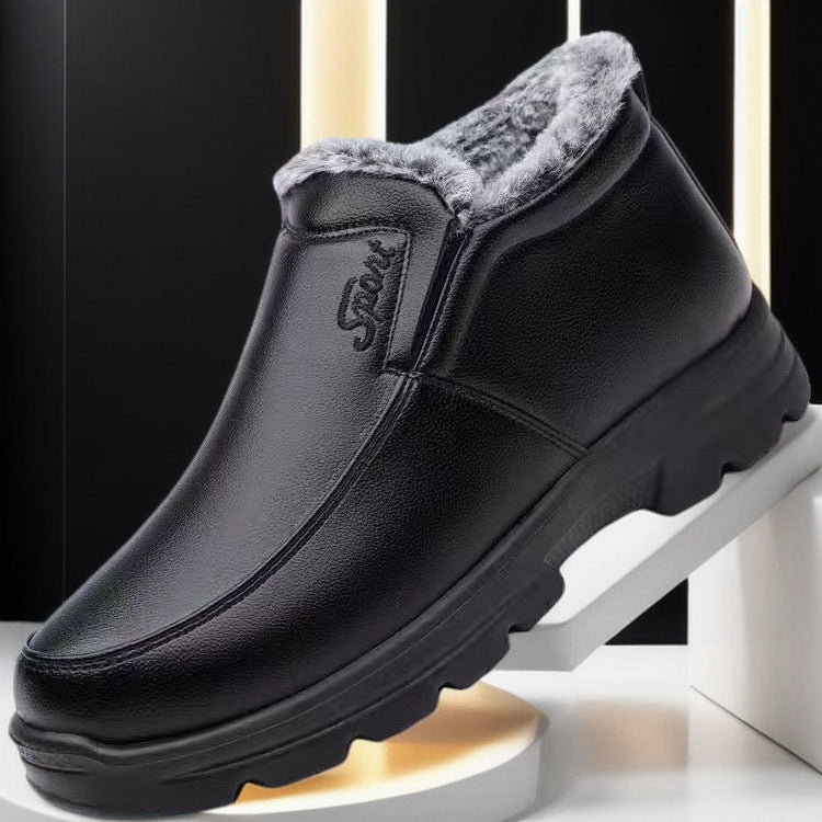 Men’s Warm Cotton Soft Sole Winter Shoes Plus Size