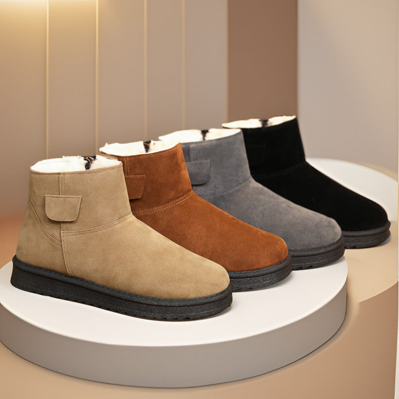 Men’s Waterproof Winter Boots Velvet Warm Shoes