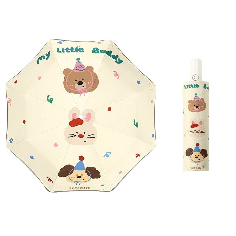 Kids Rounded Safety Sun Rain Umbrella