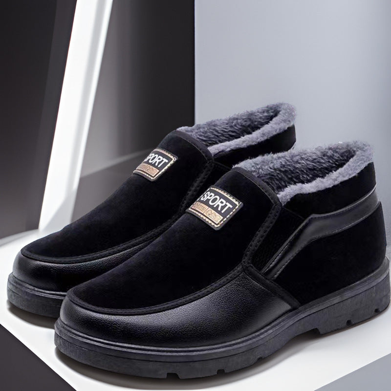 Men’s Winter Fleece Cotton High-Top Snow Shoes