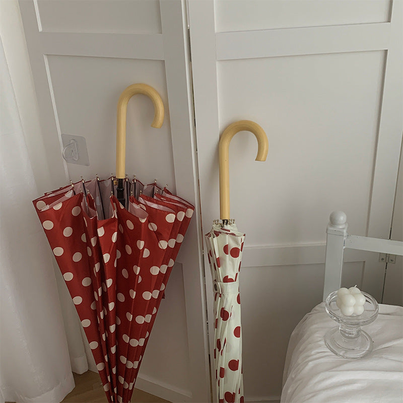 16 Bone Automatic Long Handle Umbrella