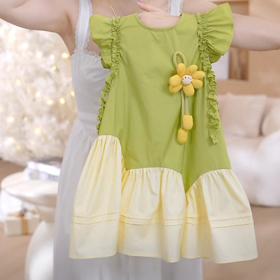 2026 Girls Sleeveless Princess Summer Tank Dress