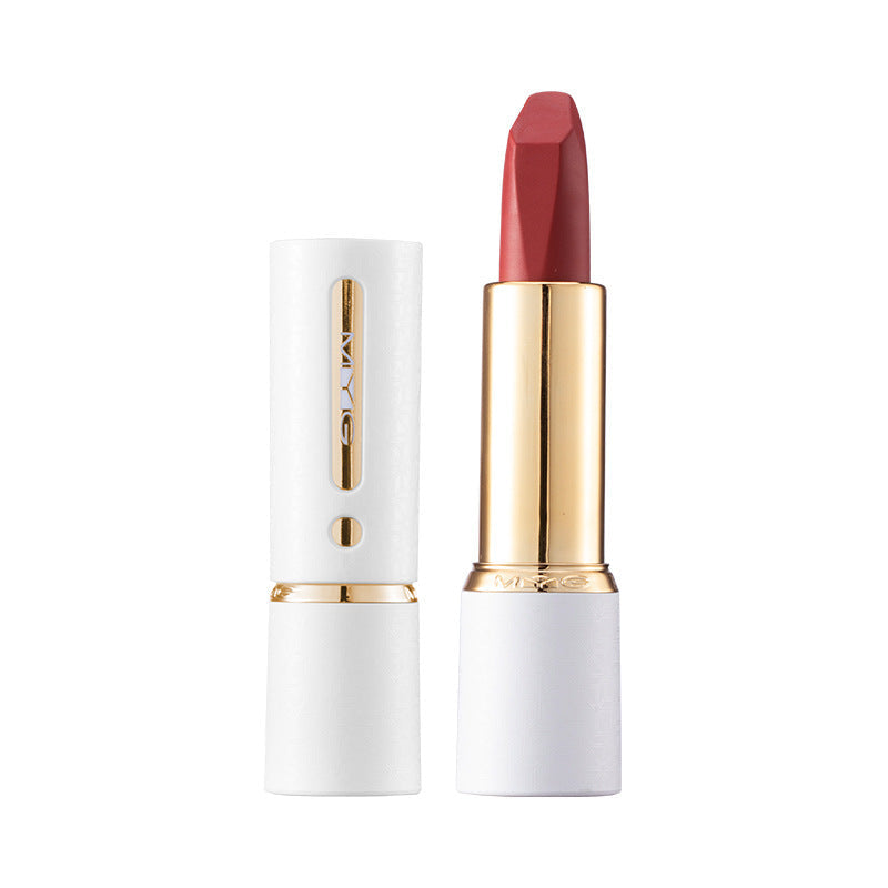 Small White Tube Lipstick: Transfer-Proof Matte Elegance