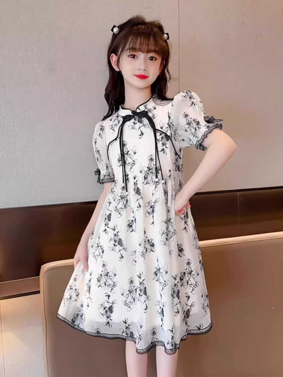 2026 Girls Han Dynasty Cheongsam Summer Dress