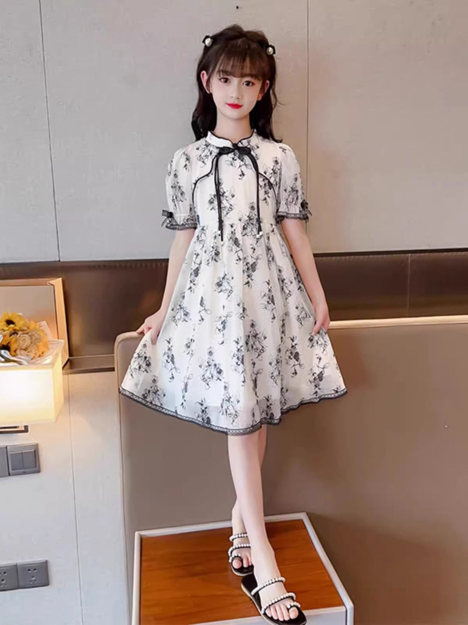 2026 Girls Han Dynasty Cheongsam Summer Dress