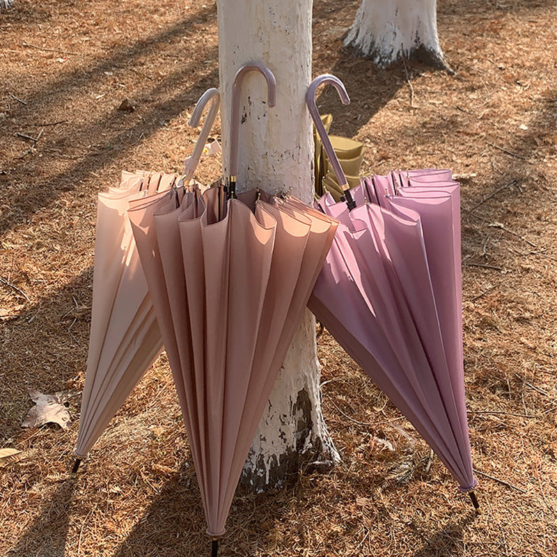 Gradient Long Handle Windproof Umbrella