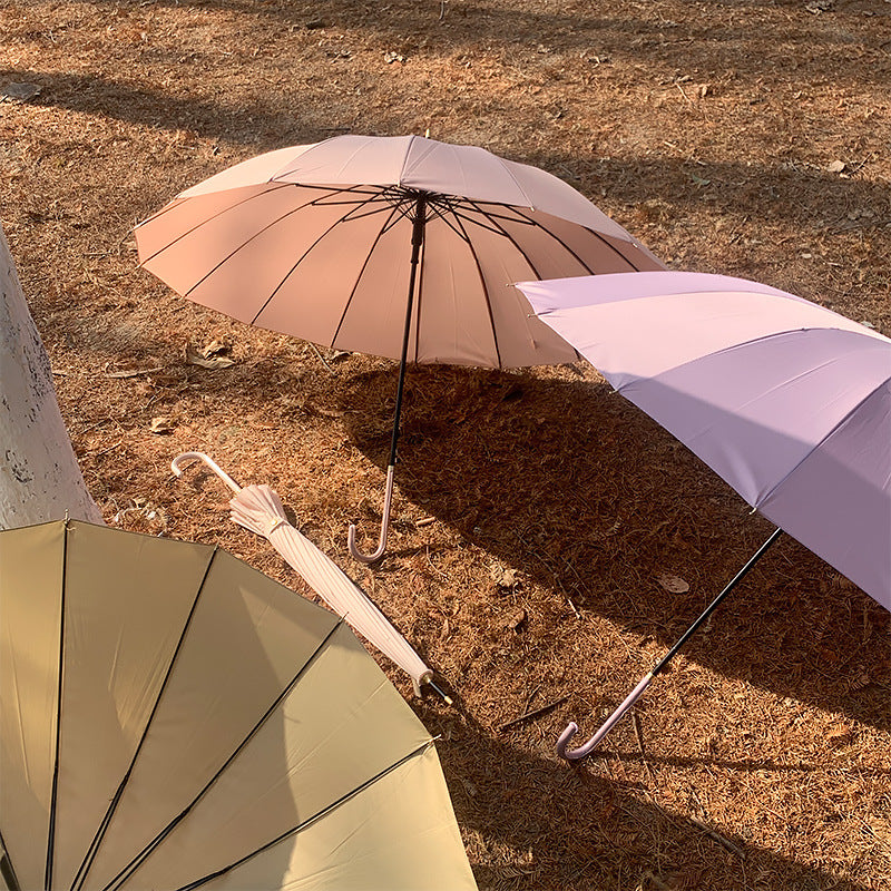Gradient Long Handle Windproof Umbrella