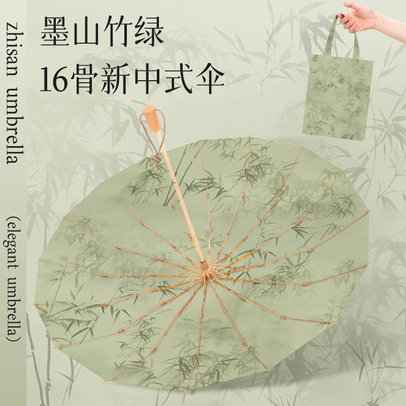 Reinforced Chinese Style UV Umbrella