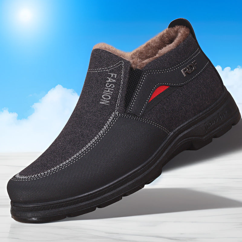 Men’s Old Beijing Warm Soft Sole Cotton Shoes