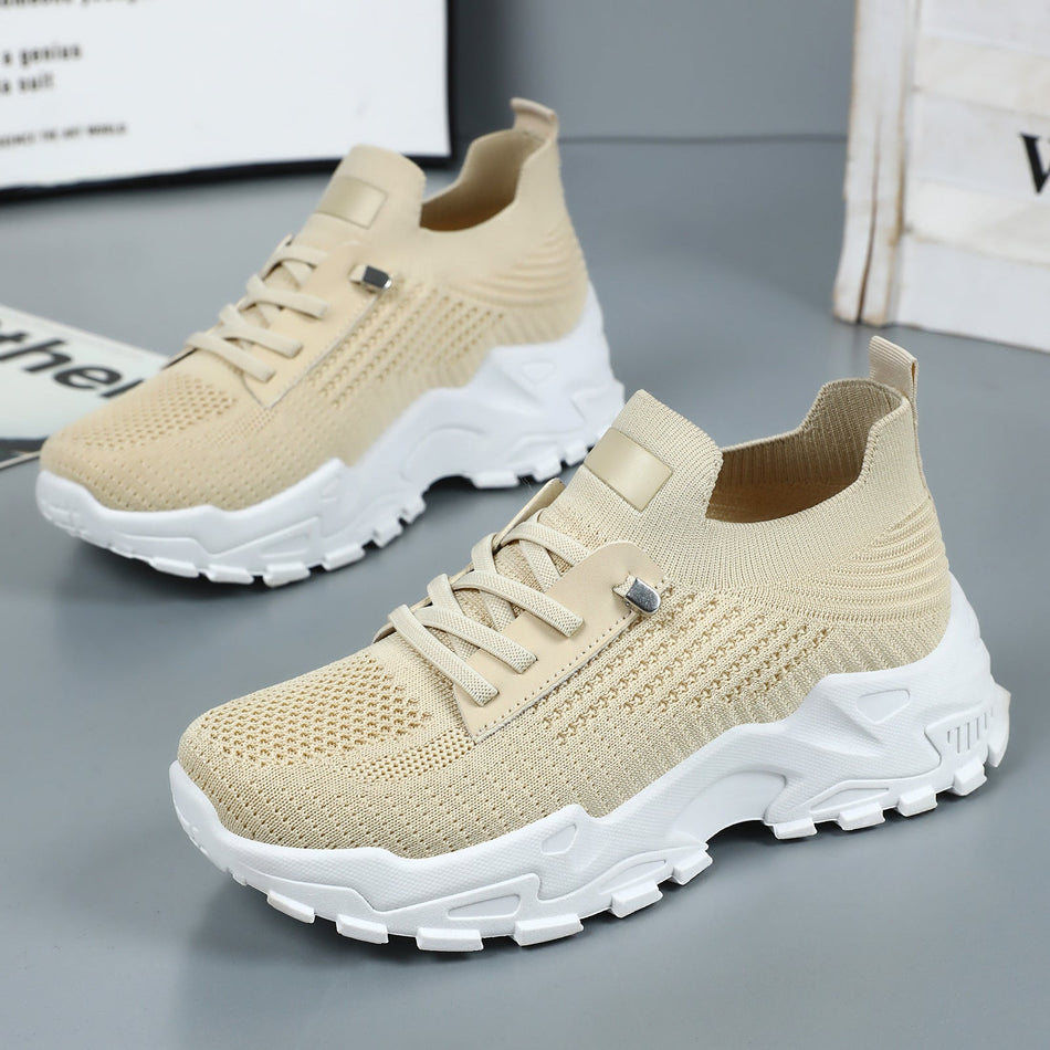 Thick Sole Mesh Large Size Casual Sneakers