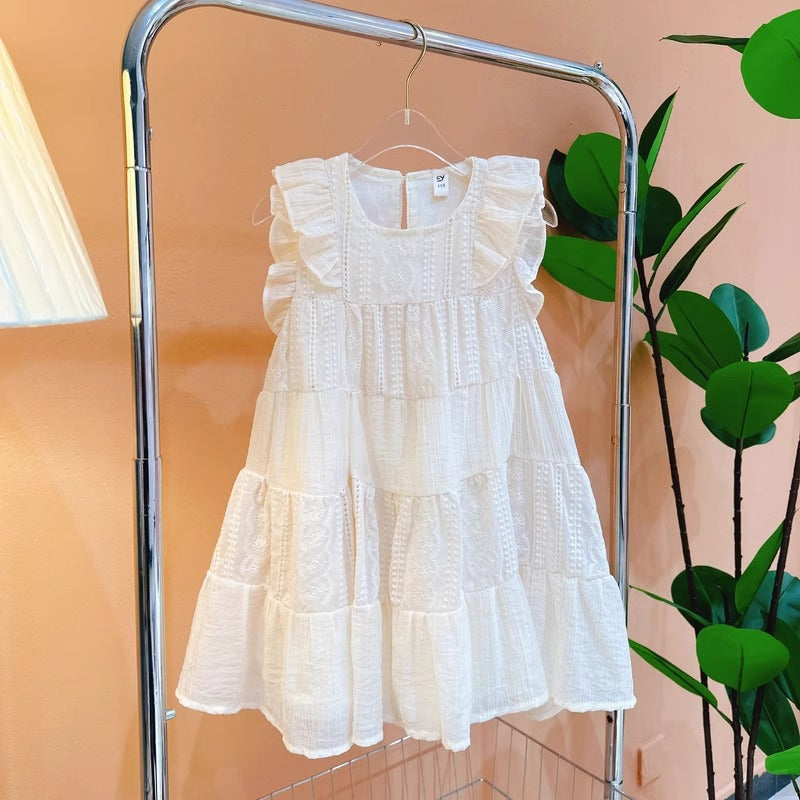 2026 Girls Lace Sleeveless Princess Fairy Dress