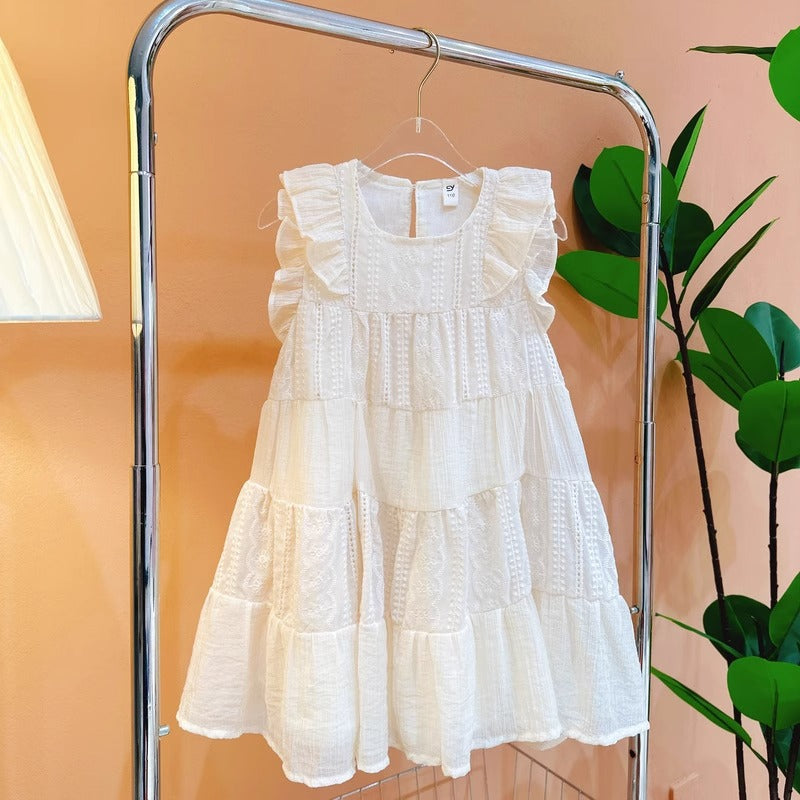 2026 Girls Lace Sleeveless Princess Fairy Dress