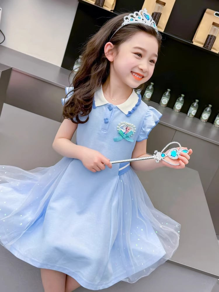 2026 Aisha Girls’ Polo Princess Summer Dress
