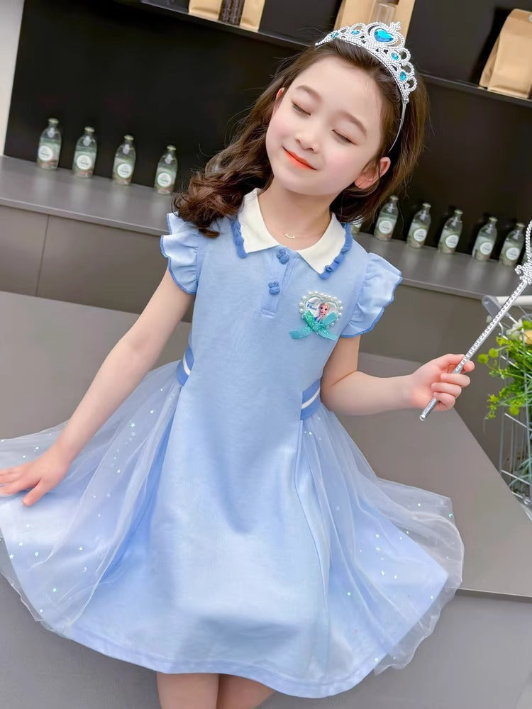 2026 Aisha Girls’ Polo Princess Summer Dress