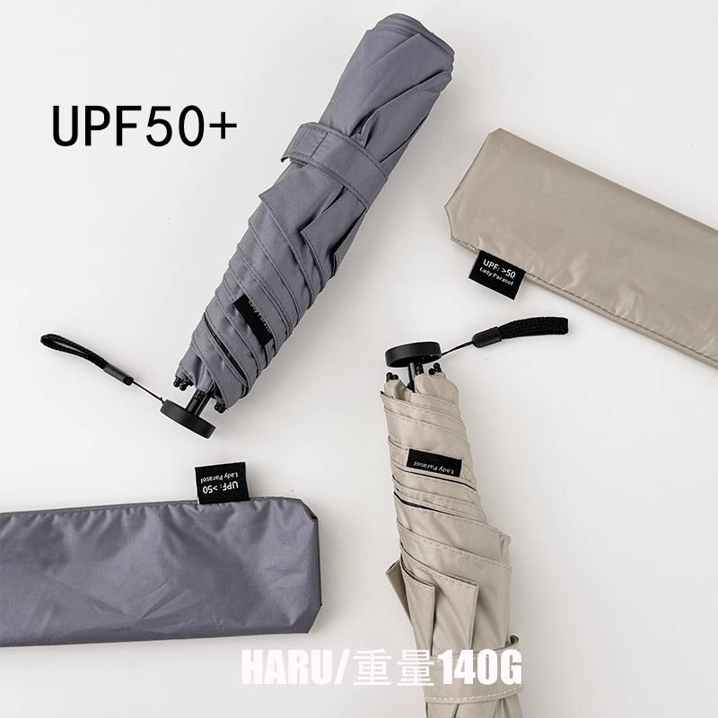 Lightweight Three Fold UV Rain Umbrella