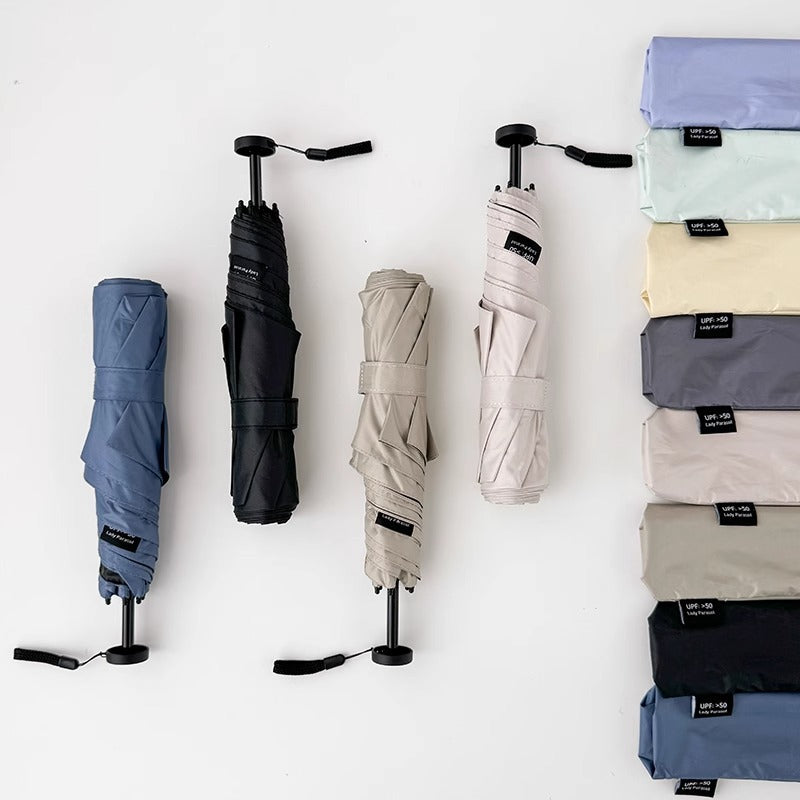 Lightweight Three Fold UV Rain Umbrella