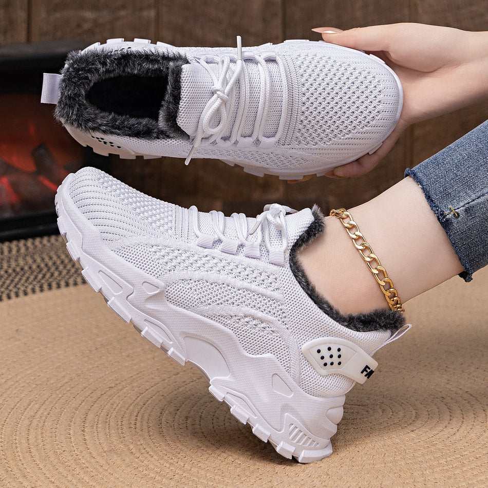 Fleece Lined Thick Sole Winter Cotton Boots