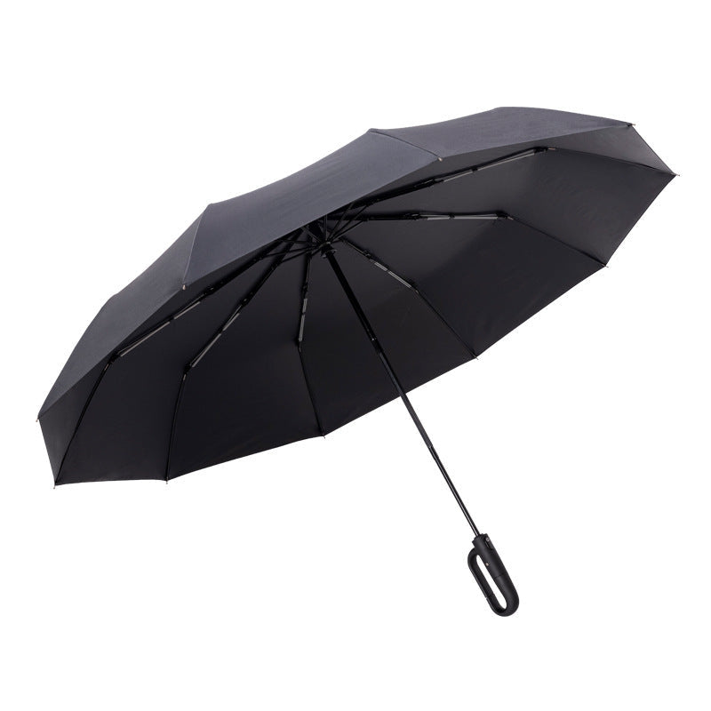 Automatic Hook Handle Folding Umbrella