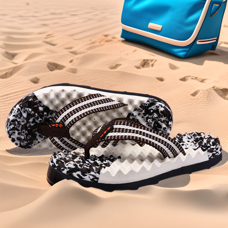 Men’s Thick Sole Massage Flip Flops Sandals