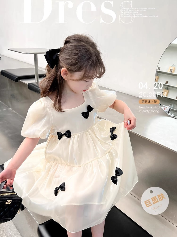 2026 Girls Chiffon Long Summer Princess Dress
