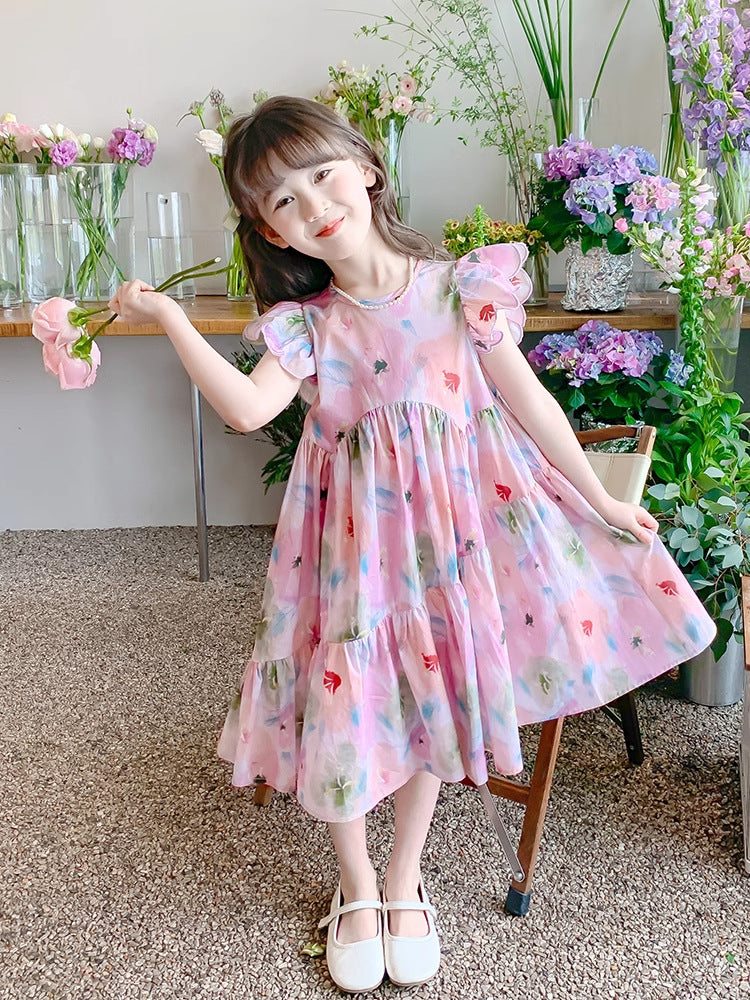 2026 Girls Western-Style Summer Princess Dress