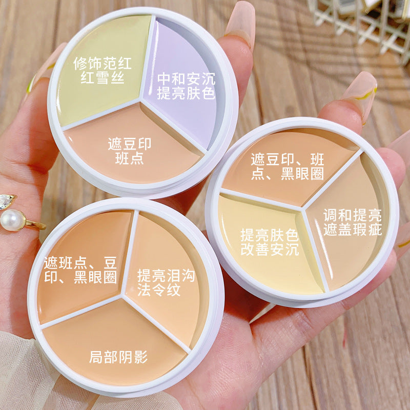 The Professional Three-Color Concealer Palette: Your "Symmetry