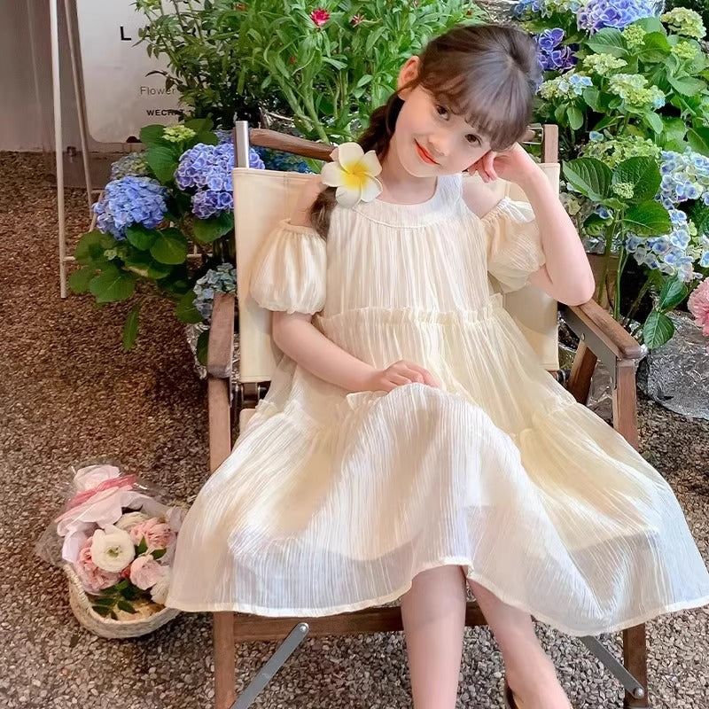 2026 Girls Chiffon Princess Summer Dress