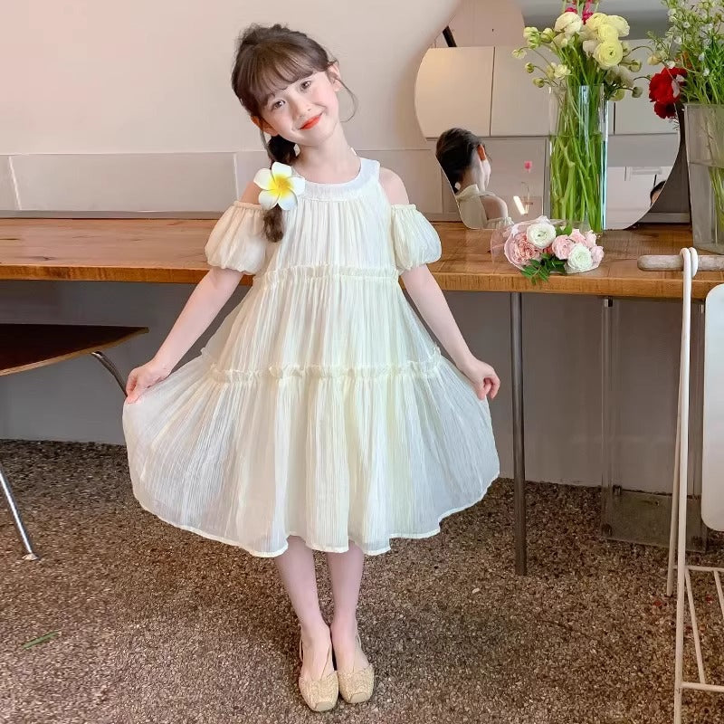 2026 Girls Chiffon Princess Summer Dress