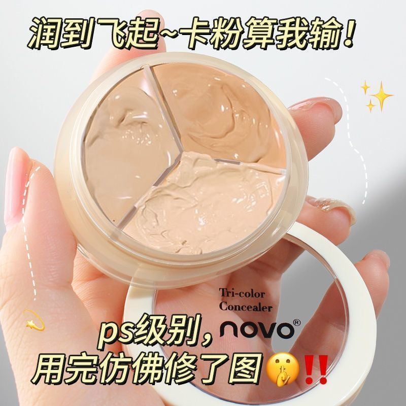 Novo Moisturizing Three-Color Concealer Palette: The "Hydrating