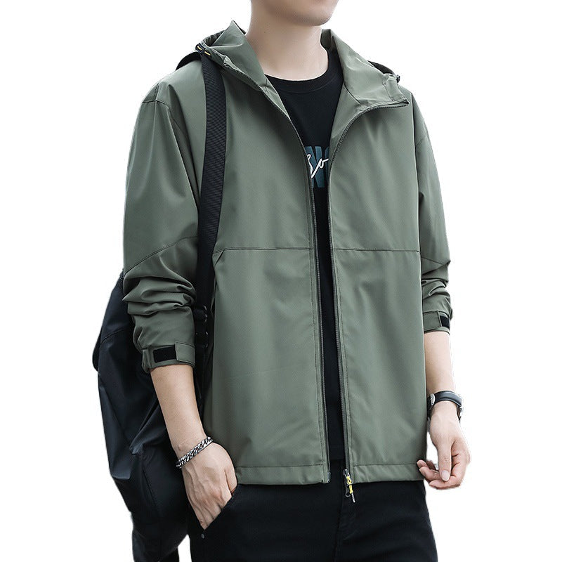 Couple Hooded Outdoor Hiking Windproof Jacket