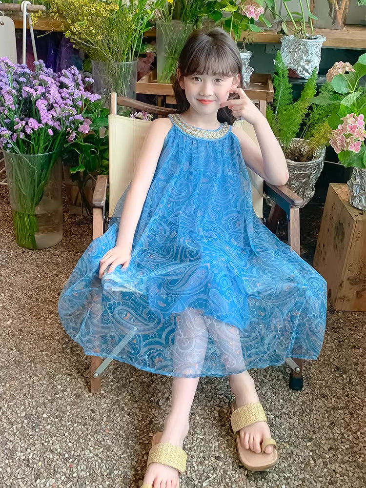 Girls Summer Slip Skirt 2026 Seaside Dress