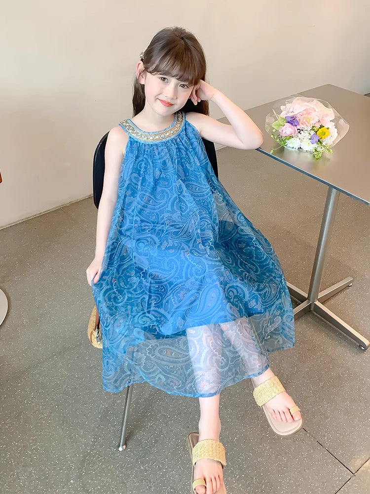 Girls Summer Slip Skirt 2026 Seaside Dress