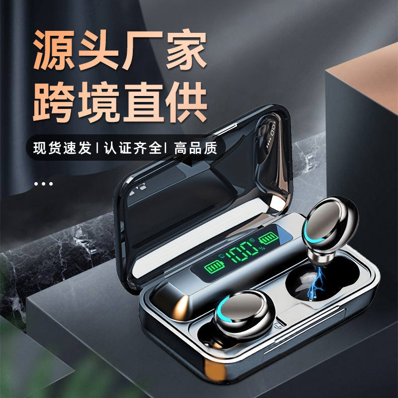 F9 TWS Binaural Wireless Bluetooth 5.0 Headset (2026 "Power Bank"